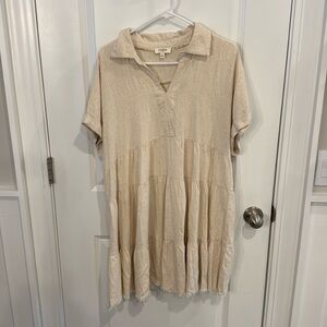 umgee usa large cream dress